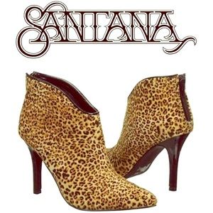 Carlos Santana Leopard Heel/Booties